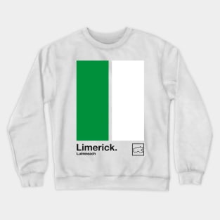County Limerick / Original Retro Style Minimalist Poster Design Crewneck Sweatshirt